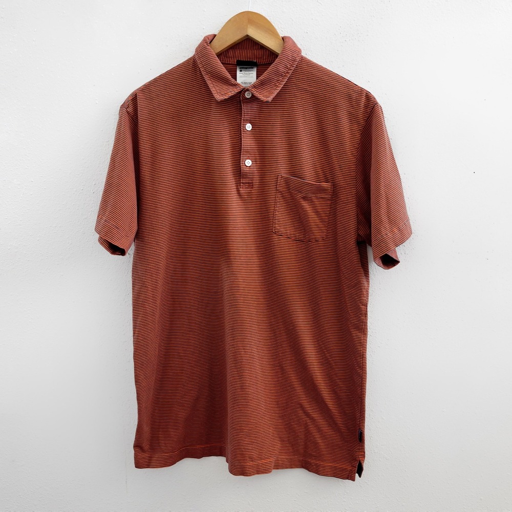 PATAGONIA Men's Striped Polo Size Medium
